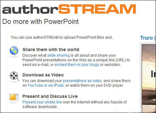 authorstream - преобразует презентации в видео